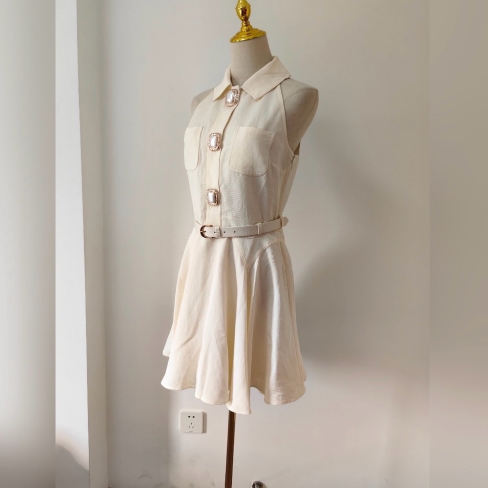 Self-Portrait White Mini Dress - Picture 10 of 14